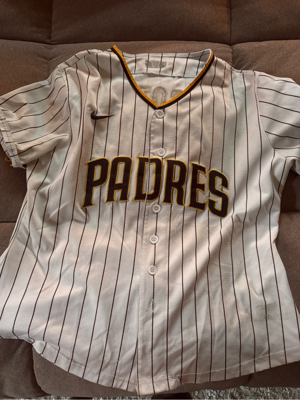 Nike Kids' San Diego Padres White Pinstripe Jersey